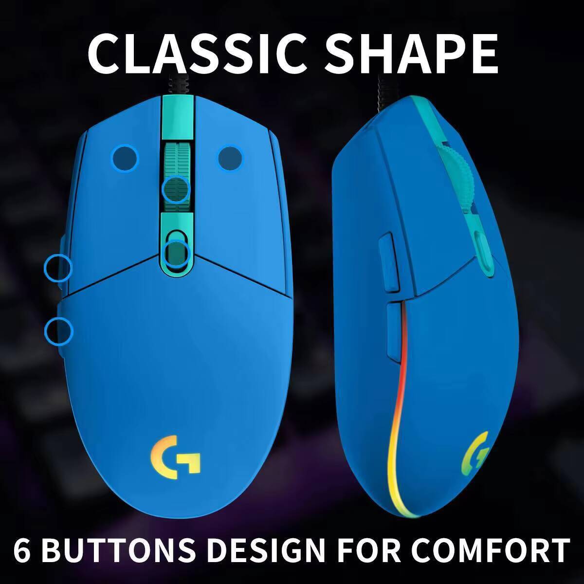 Logitech G203 Wired RGB Gaming - Logitech Mouse G203 recension och pris