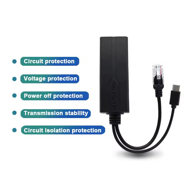 POE Splitter 48V to 5V Micro U - Power Over Ethernet recension och pris