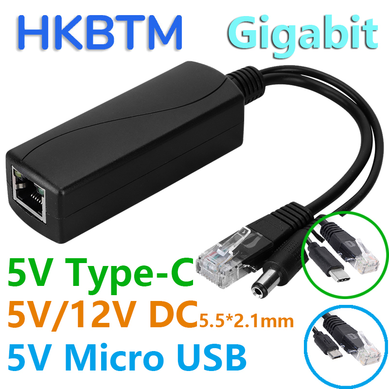 HKBTM Gigabit PoE Splitter for - Power Over Ethernet recension och pris